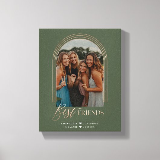Best Friends BFF Elegant Arch Lijst Photo Keepomwi Canvas Afdruk (Voorkant)
