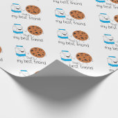 Best Friends BFF Friendship Art Cadeaupapier (Hoek)