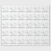 Best Friends BFF Friendship Art Cadeaupapier (Vlak)