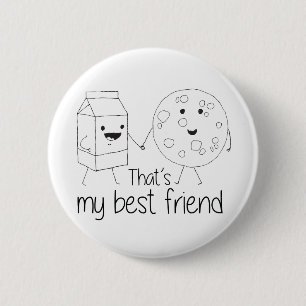Best Friends BFF Friendship Art Ronde Button 5,7 Cm