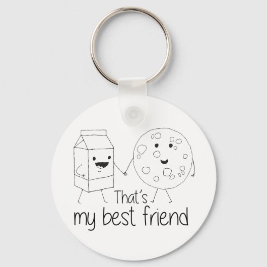 Best Friends BFF Friendship Art Sleutelhanger (Voorkant)