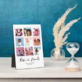 Best Friends BFF Photo Grid Collage Heart Script Fotoplaat (Zijkant)