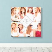 Best Friends BFFs Besties Name Photo Collage Canvas Afdruk (Insitu (Houten vloer))