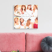 Best Friends BFFs Besties Name Photo Collage Canvas Afdruk (Insitu (Woonkamer))