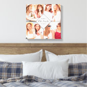 Best Friends BFFs Besties Name Photo Collage Canvas Afdruk (Insitu (Slaapkamer))