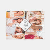 Best Friends BFFs Besties Name Photo Collage Fleece Deken (Voorkant (Horizontaal))