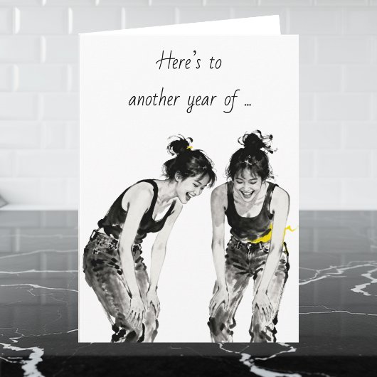 Best Friend's Birthday Humor  Kaart