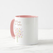 Best Friends Bloom Together Floral Birthday Gift Mok (Voorkant links)