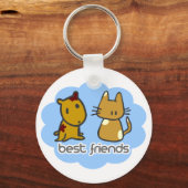 Best Friends Blue Sleutelhanger (Voorkant)