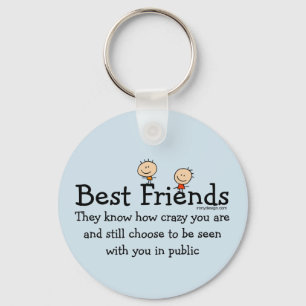 Best Friends Blue Sleutelhanger