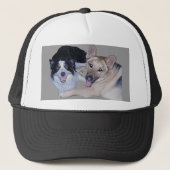 Best Friends Border Collie & German Shepherd Trucker Pet (Voorkant)