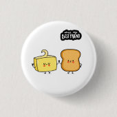 Best Friends Bread & Butter Ronde Button 3,2 Cm (Voorkant)