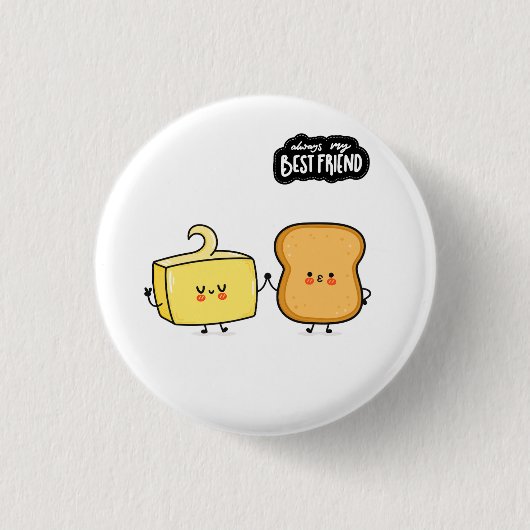 Best Friends Brood & Beleg Ronde Button 3,2 Cm (Voorkant)
