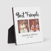 Best Friends Calligraphy 2 Photo Collage BFF's Fotoplaat (Voorkant)