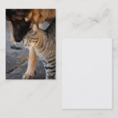 Best Friends - Cat & German Shepherd Visitekaartje (Voorkant / Achterkant)