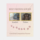 Best Friends Cherished Companions Fleece Deken (Voorkant)
