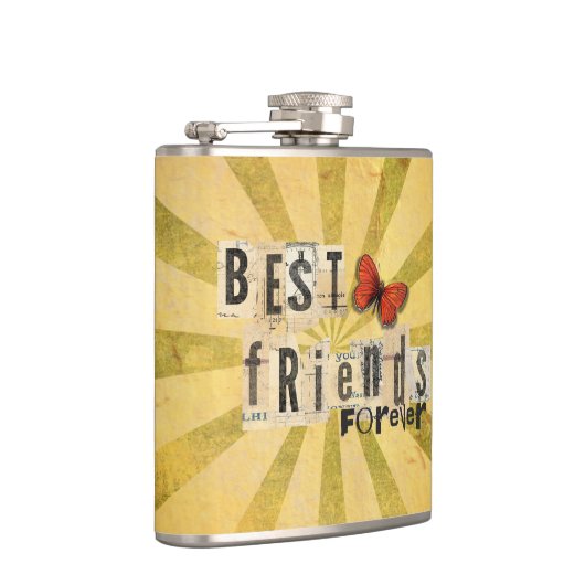 Best Friends Collage Word Cutout  Butterfly Heupfles (Rechts)