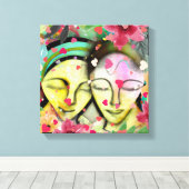 Best Friends Collectie Canvas Afdruk (Insitu (Houten vloer))