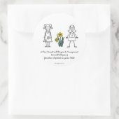 Best Friends Collectie Transparant Ronde Sticker (Tas)