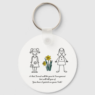 Best Friends Collectie Transparant Sleutelhanger