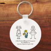Best Friends Collectie Transparant Sleutelhanger (Voorkant)