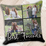 Best Friends Cool Friendship Photo Collage Kussen<br><div class="desc">Viel je beste vriend en vriendschap met een kuilde van de douane foto-collage keepslag. Of het nu een verjaardag of Kerstmis is, deze kussen van beste vrienden is een prachtig geschenk dat de komende jaren een schat zal zijn. De piloot is dubbelzijdig zodat kunt u verschillende foto's op elke kant...</div>