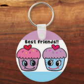 Best Friends Cupcakes Sleutelhanger (Voorkant)