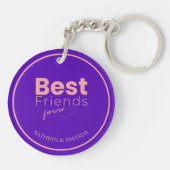 Best Friends Custom Name Sleutelhanger (Achterkant)
