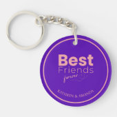 Best Friends Custom Name Sleutelhanger (Voorkant)