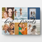 Best Friends Custom Photo Cute 6 Photo Collage Fotoplaat (voorkant)