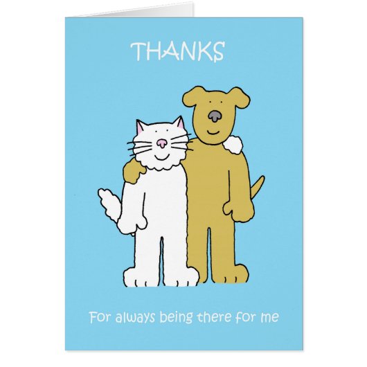 Best Friends Day June 8th Cartoon Cat and Dog (Voorkant)