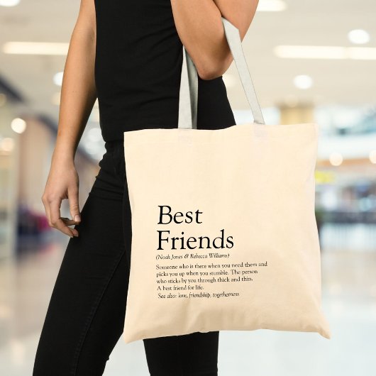 Best Friends Definition Modern Tote Bag