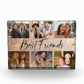 Best Friends Elegant Typography Picture Collage Fotoblokken (Voorkant)