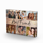 Best Friends Elegant Typography Picture Collage Fotoblokken (Rechts)