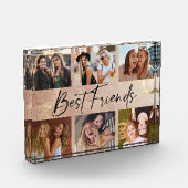 Best Friends Elegant Typography Picture Collage Fotoblokken (Links)