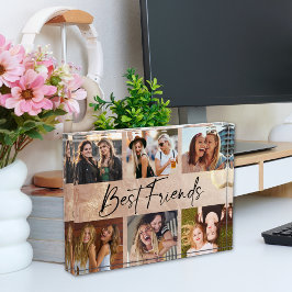 Best Friends Elegant Typography Picture Collage Fotoblokken