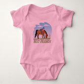 Best Friends Equestrian Baby Romper (Voorkant)