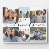 Best Friends Ever Script Photo Collage Keepsake Fotoplaat (Voorkant)