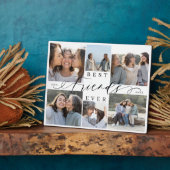 Best Friends Ever Script Photo Collage Keepsake Fotoplaat (Zijkant)