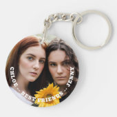 Best Friends Favorite Photo Personalized Sleutelhanger (Achterkant)