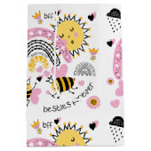 Best Friends for ever Cute BFF Girls Medium Cadeauzakje (Achterkant)