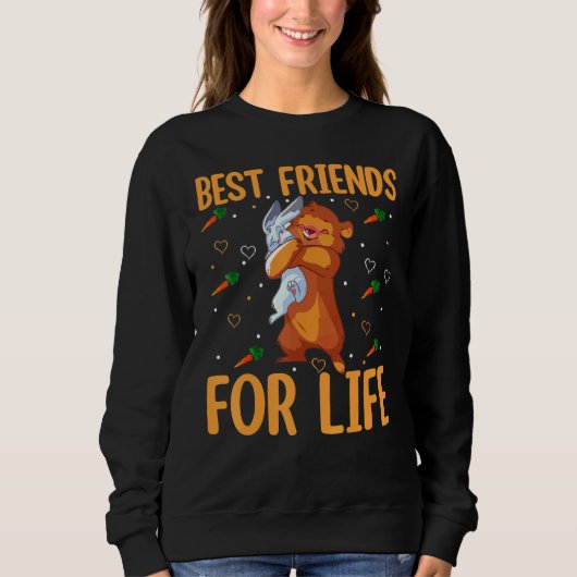Best Friends for Life Beaver and Bunny Egg Huntin Trui (Voorkant)