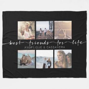 Best Friends for Life Instagram Photo Typografie Fleece Deken