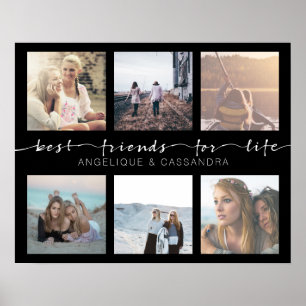 Best Friends for Life Instagram Photo Typografie Poster