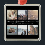 Best Friends for Life Typography Instagram Foto Metalen Ornament<br><div class="desc">Eeniet van liefde en vriendschap met deze eenvoudige, moderne, elegante "Beste vrienden voor het leven"-typografie met het ontwerp van het Instagram-raster. Vervang de steekproeftekst en vierkant-bebouwde foto's met uw voor een gepersonaliseerd gift. De achtergrondkleur is volledig aanpasbaar, zodat u deze kunt aanpassen aan uw favoriete kleding, thuisdecor, teamkleuren, fotothema's, enz....</div>