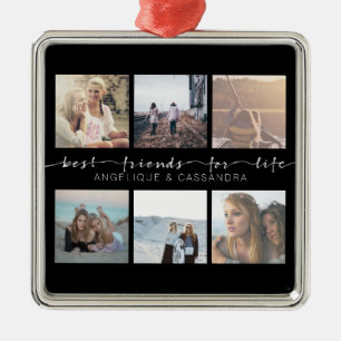 Best Friends for Life Typography Instagram Foto Metalen Ornament