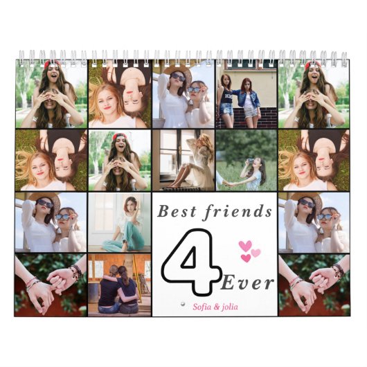 Best Friends Forever 2026 Calendar – Custom Photo Kalender (Hoes)