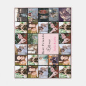 Best Friends Forever – 26 Photo Collage Blanket Fleece Deken (Voorkant)