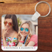 Best Friends Forever 2 Foto gepersonaliseerd Sleutelhanger (Achterkant)