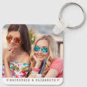 Best Friends Forever 2 Foto gepersonaliseerd Sleutelhanger (Achterkant)